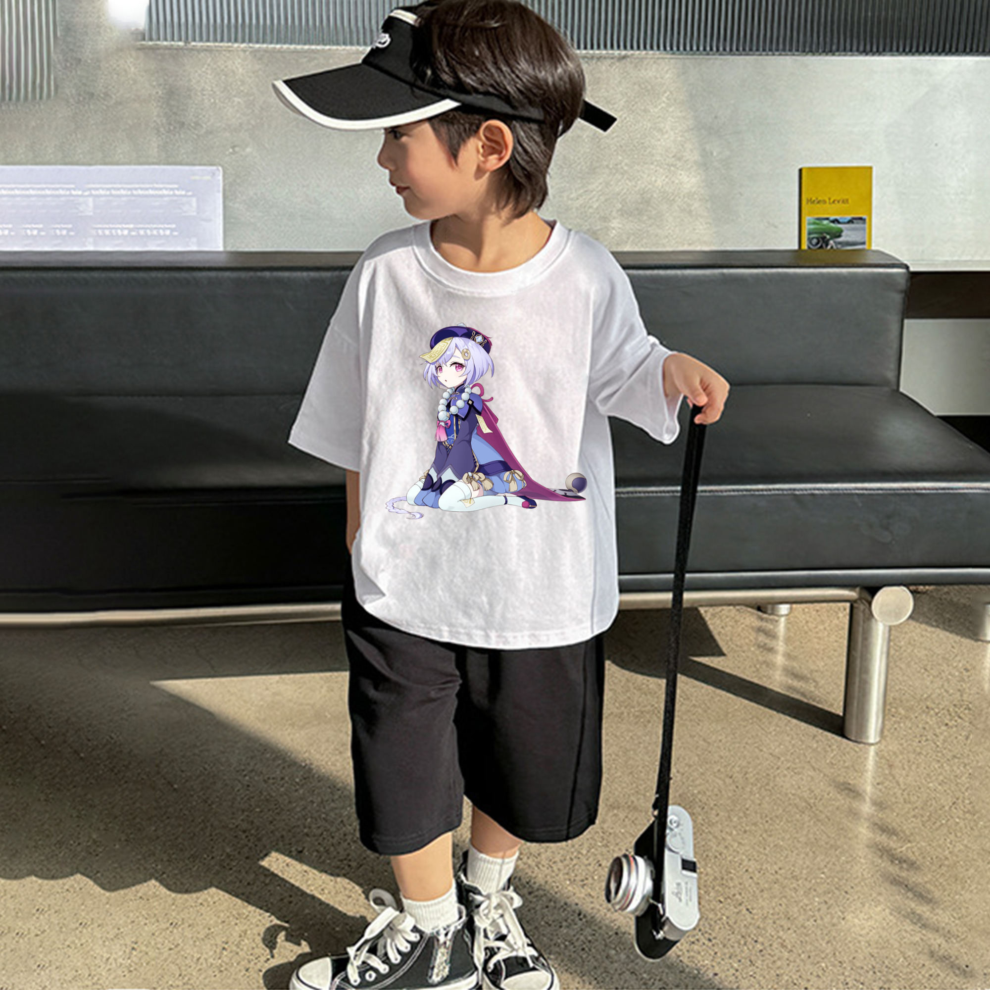 げんし神 七七 なな  genshin Nana 綿100％キッズTシャツ（フロントプリント）