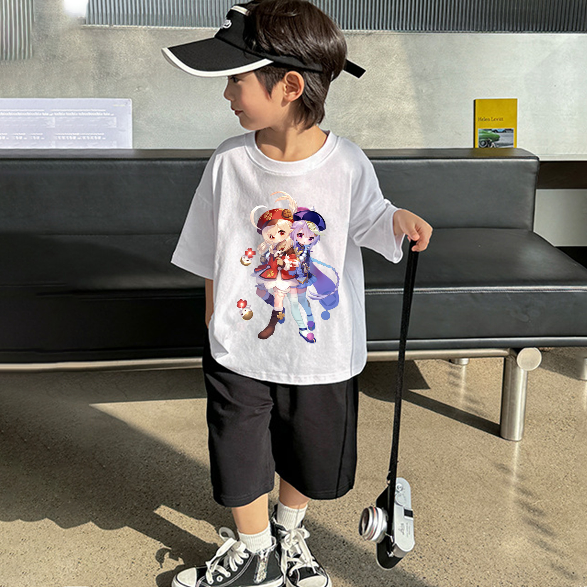 げんし神 七七 なな  genshin Nana 綿100％キッズTシャツ（フロントプリント）