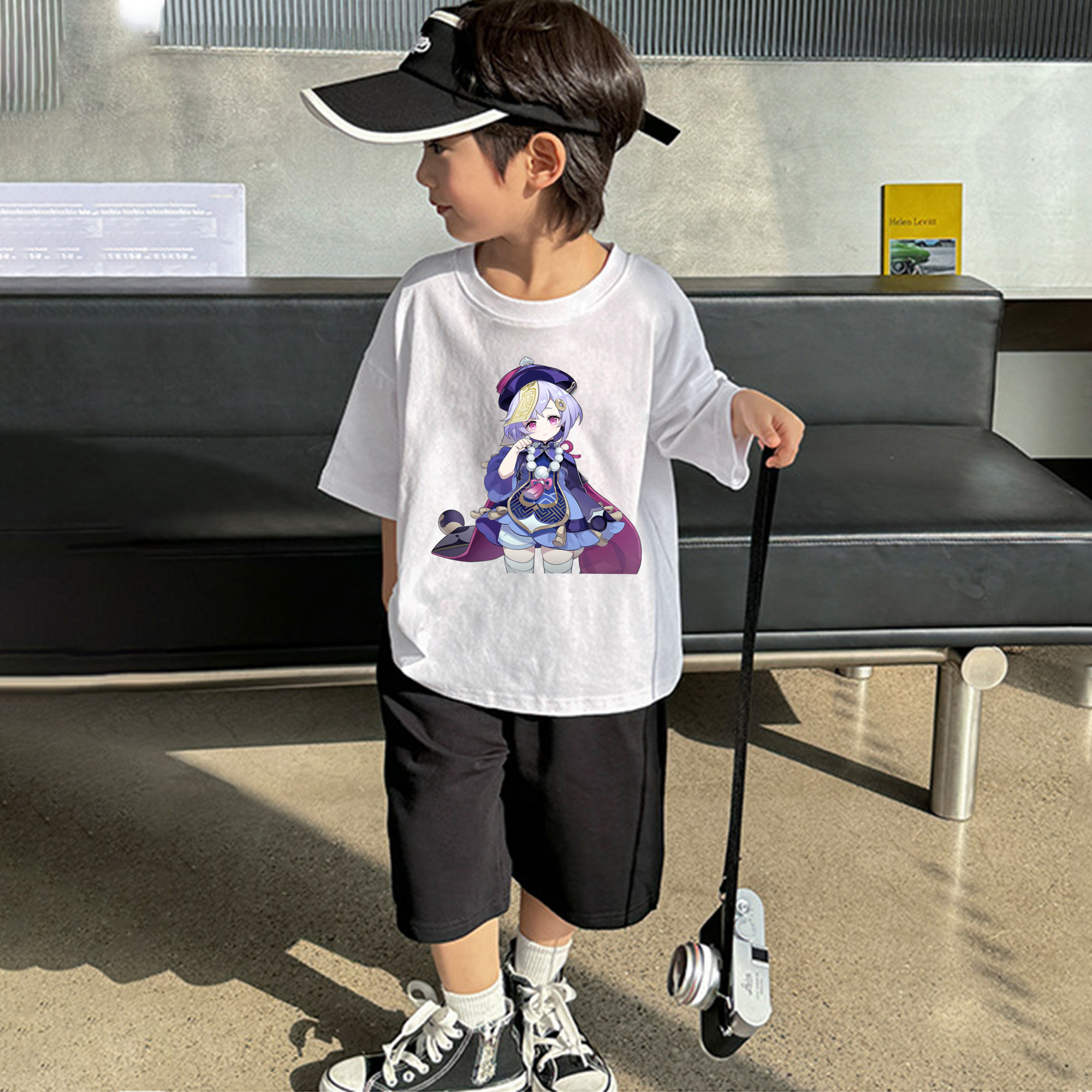 げんし神 七七 なな  genshin Nana 綿100％キッズTシャツ（フロントプリント）