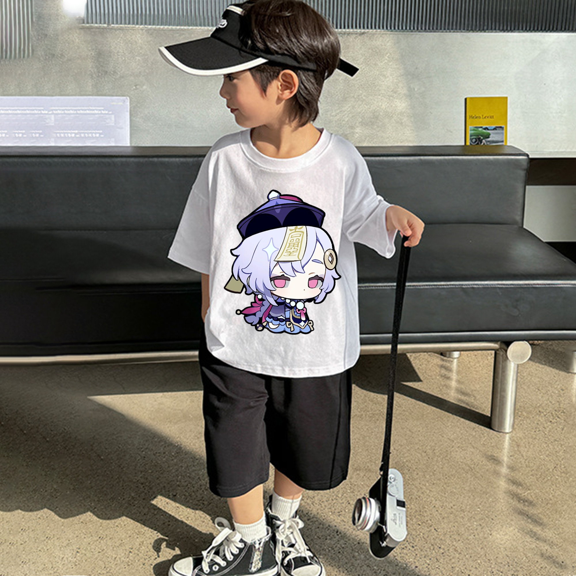 げんし神 七七 なな  genshin Nana 綿100％キッズTシャツ（フロントプリント）