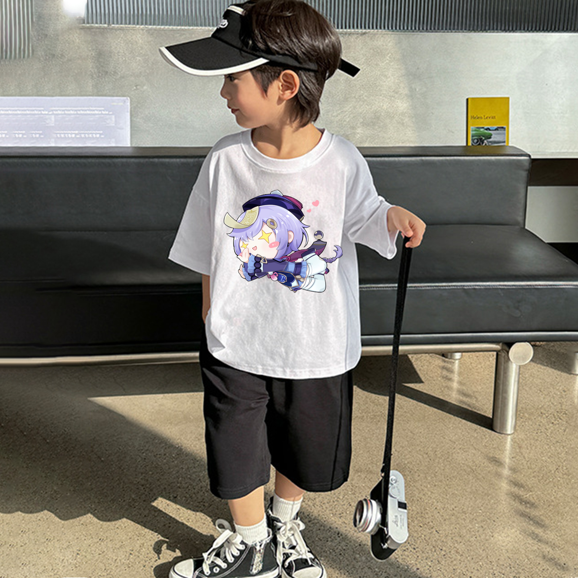 げんし神 七七 なな  genshin Nana 綿100％キッズTシャツ（フロントプリント）