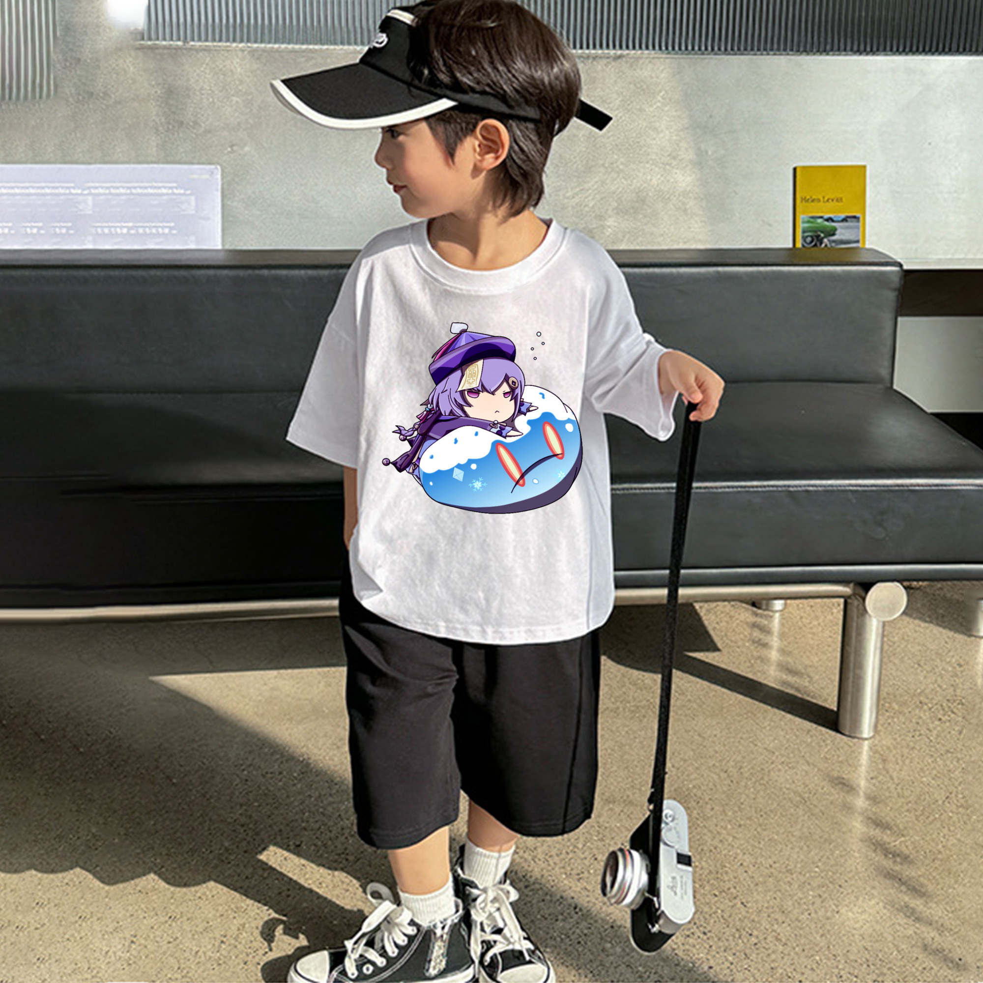 げんし神 七七 なな  genshin Nana 綿100％キッズTシャツ（フロントプリント）