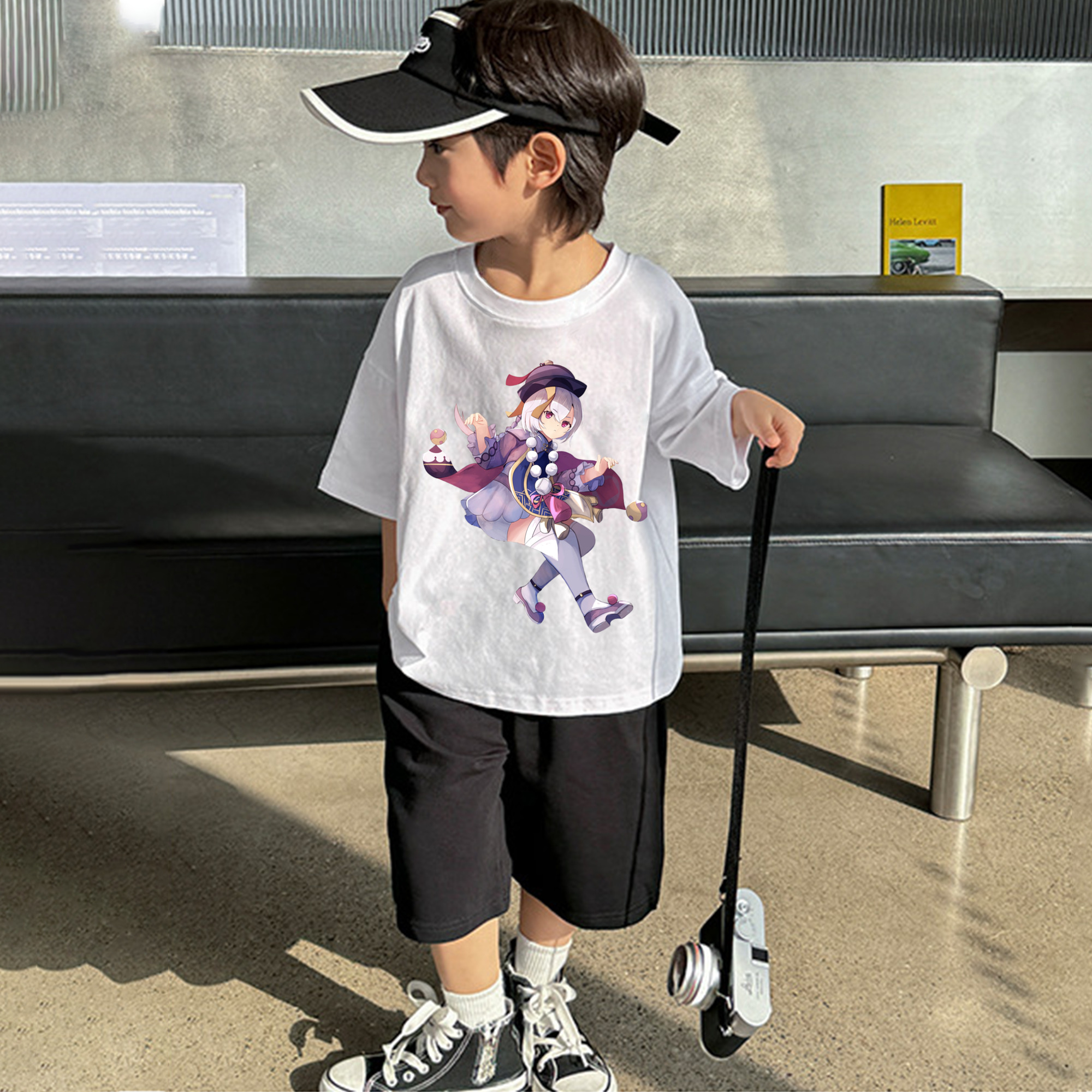 げんし神 七七 なな  genshin Nana 綿100％キッズTシャツ（フロントプリント）