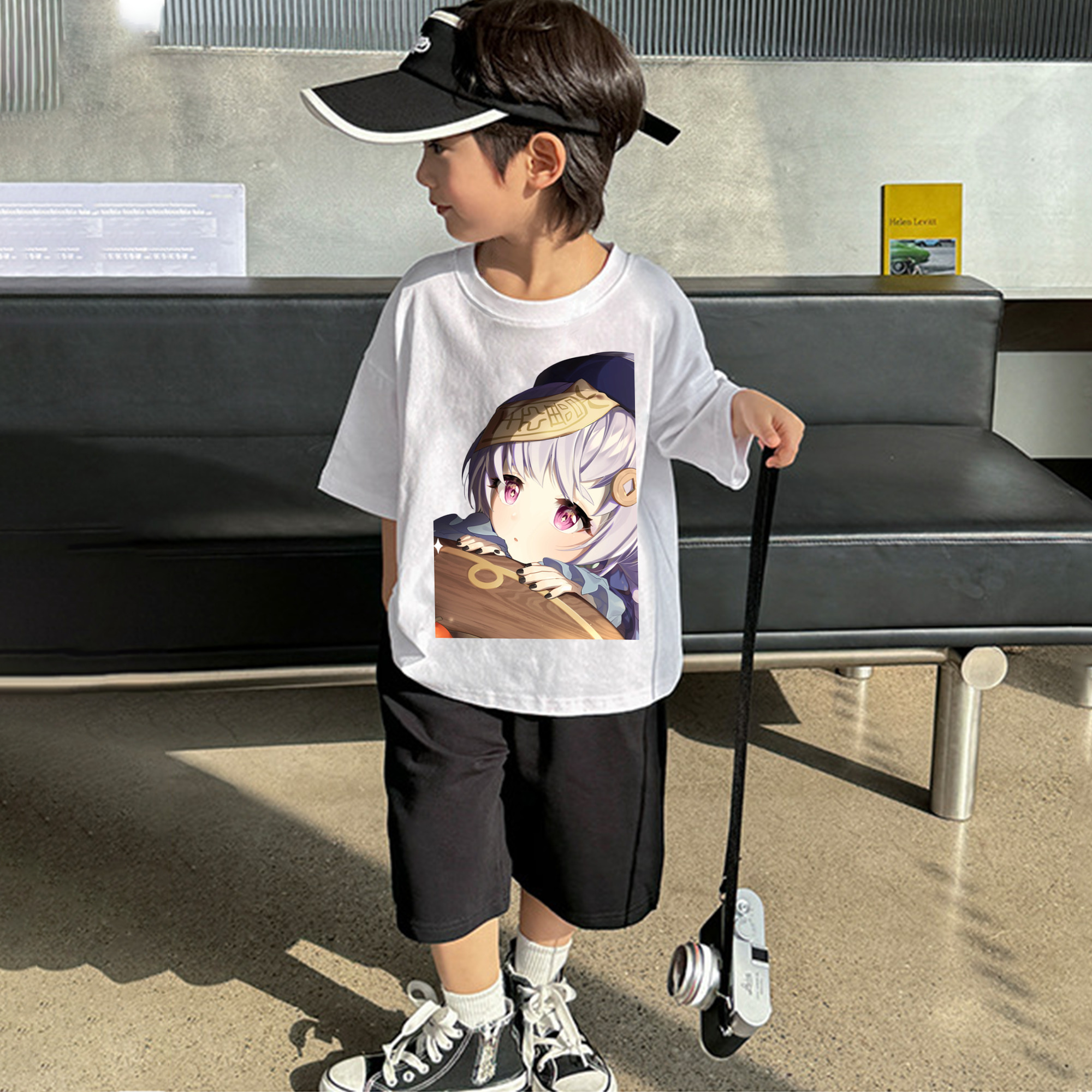 げんし神 七七 なな  genshin Nana 綿100％キッズTシャツ（フロントプリント）