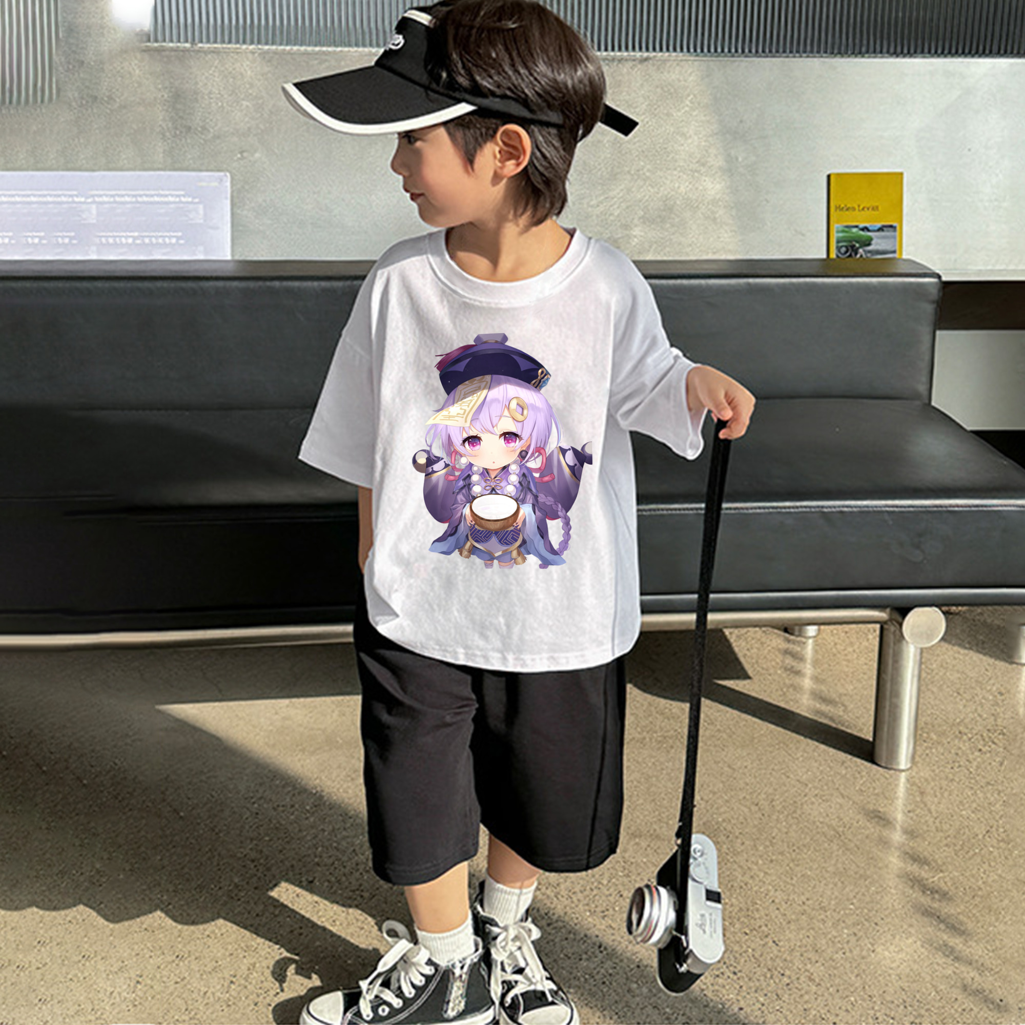 げんし神 七七 なな  genshin Nana 綿100％キッズTシャツ（フロントプリント）