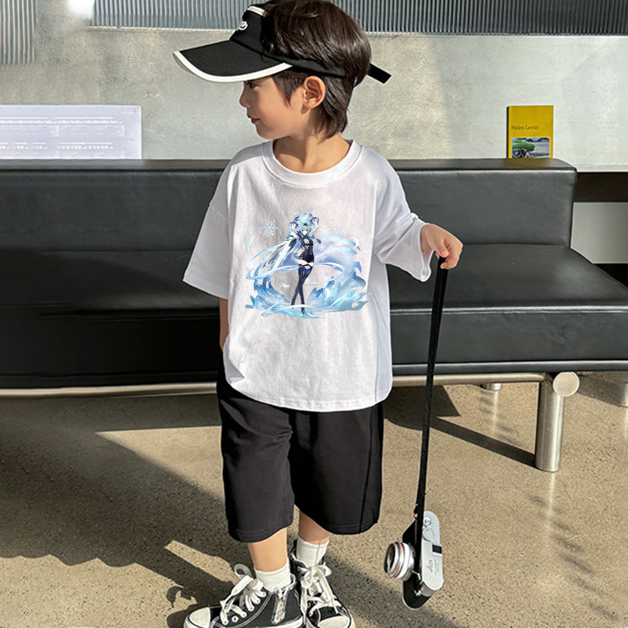 げんし神 优菈 ゆうら genshin Yūra 綿100％キッズTシャツ（フロントプリント）