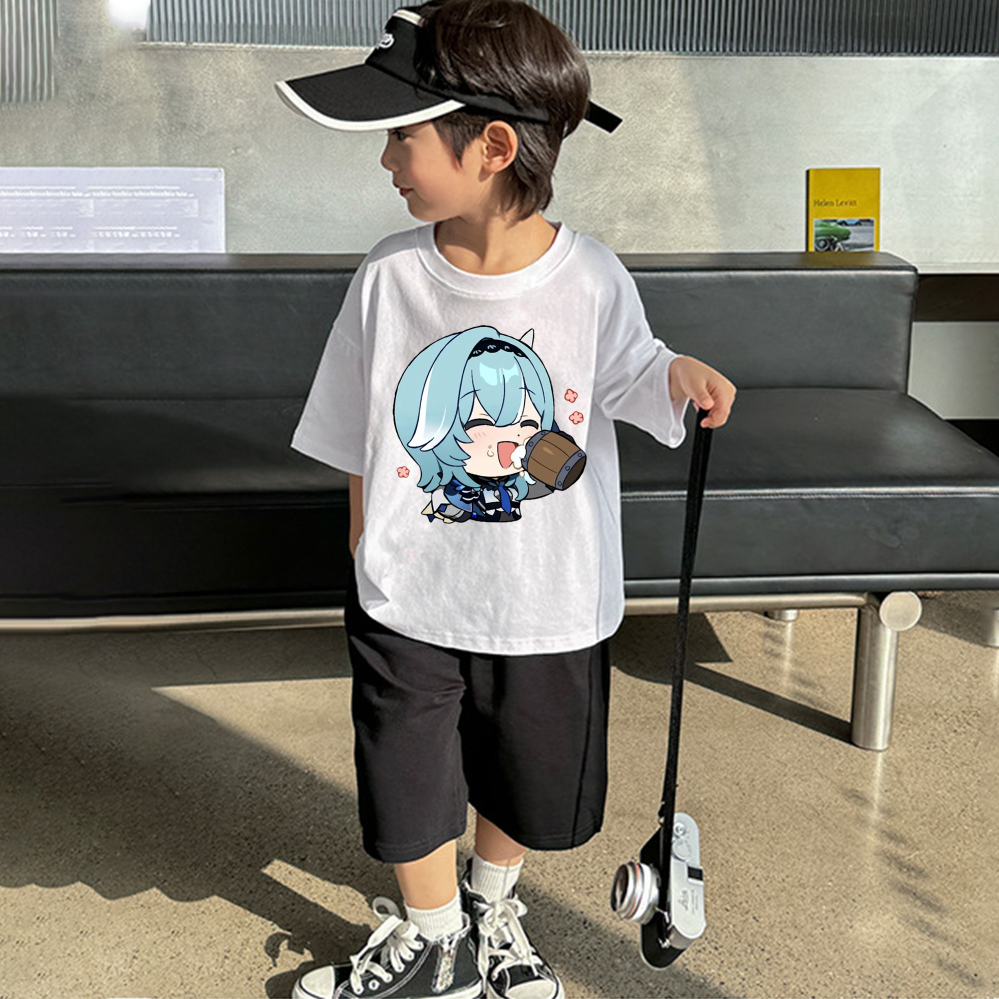 げんし神 优菈 ゆうら genshin Yūra 綿100％キッズTシャツ（フロントプリント）