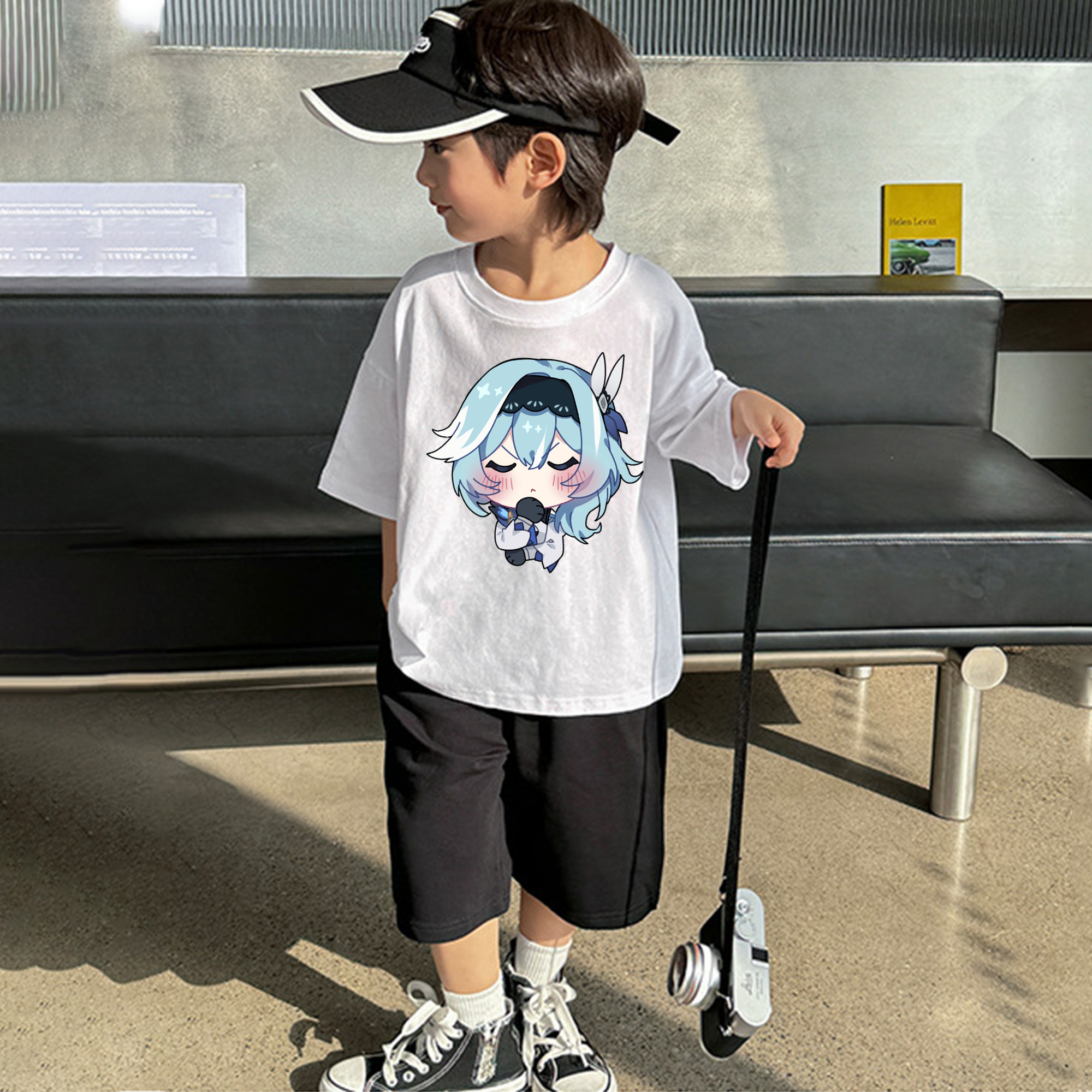 げんし神 优菈 ゆうら genshin Yūra 綿100％キッズTシャツ（フロントプリント）