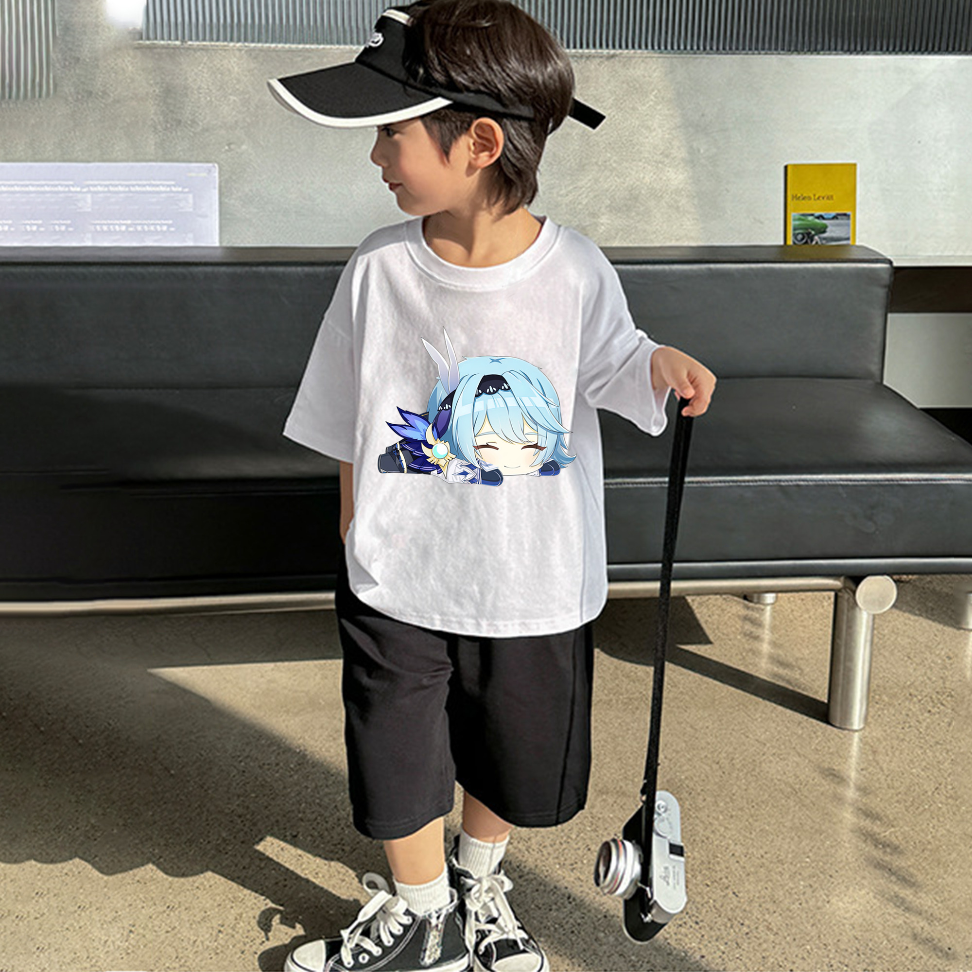 げんし神 优菈 ゆうら genshin Yūra 綿100％キッズTシャツ（フロントプリント）