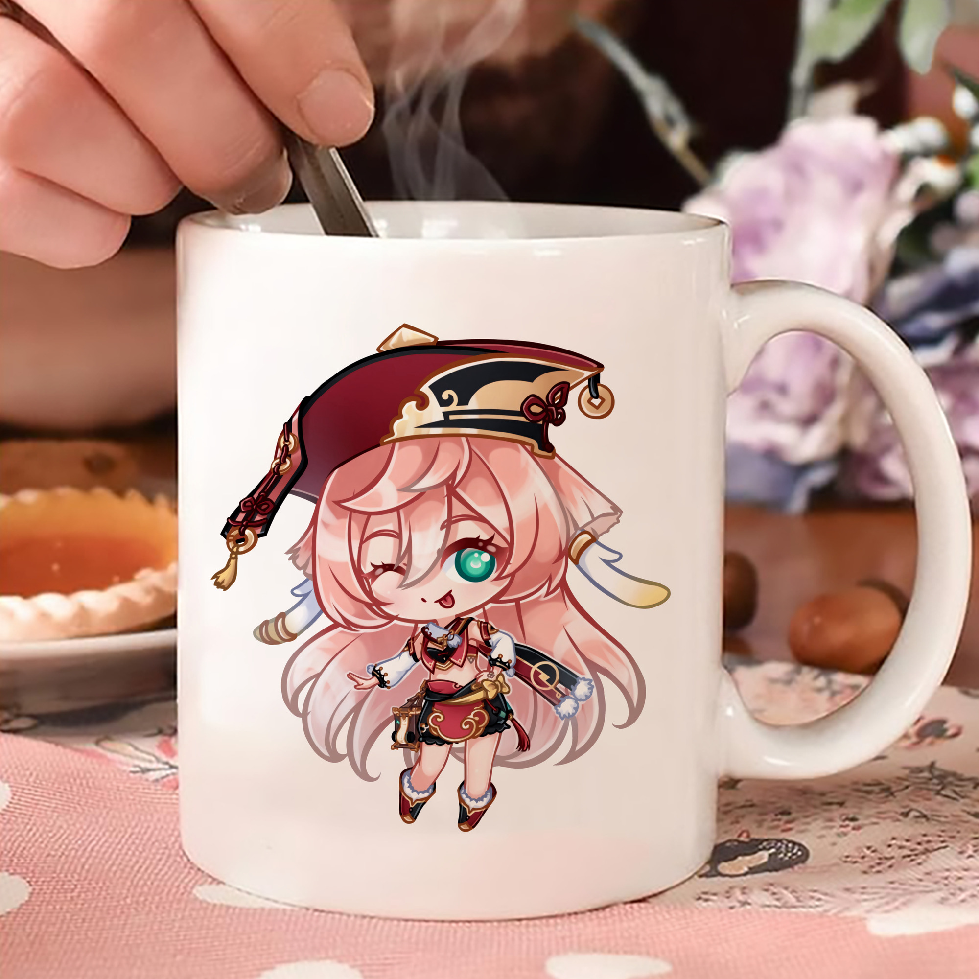 げんし神 ヤンフェイ genshin Yanfei カラーマグカップ