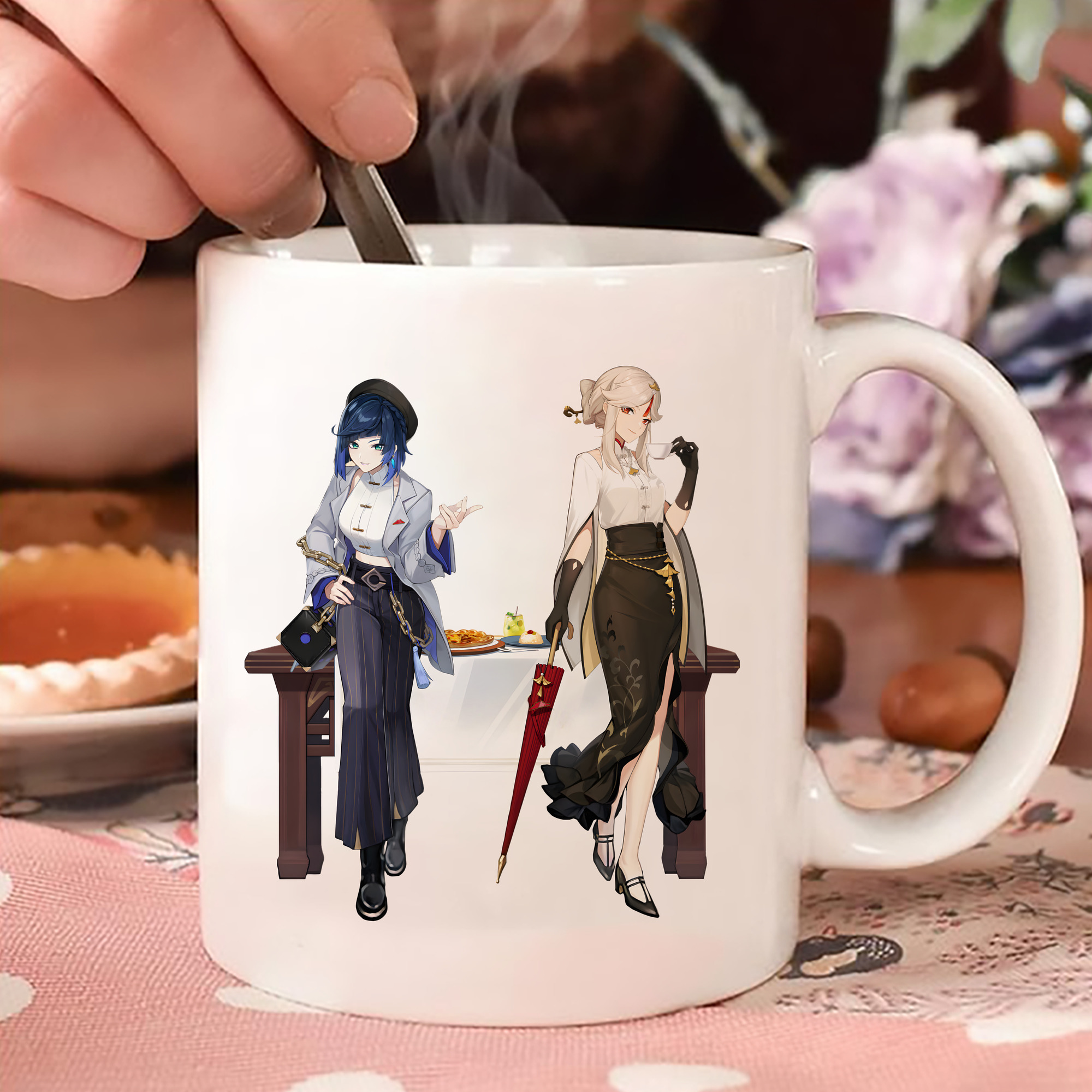 げんし神 夜兰 やらん genshin Yaran カラーマグカップ