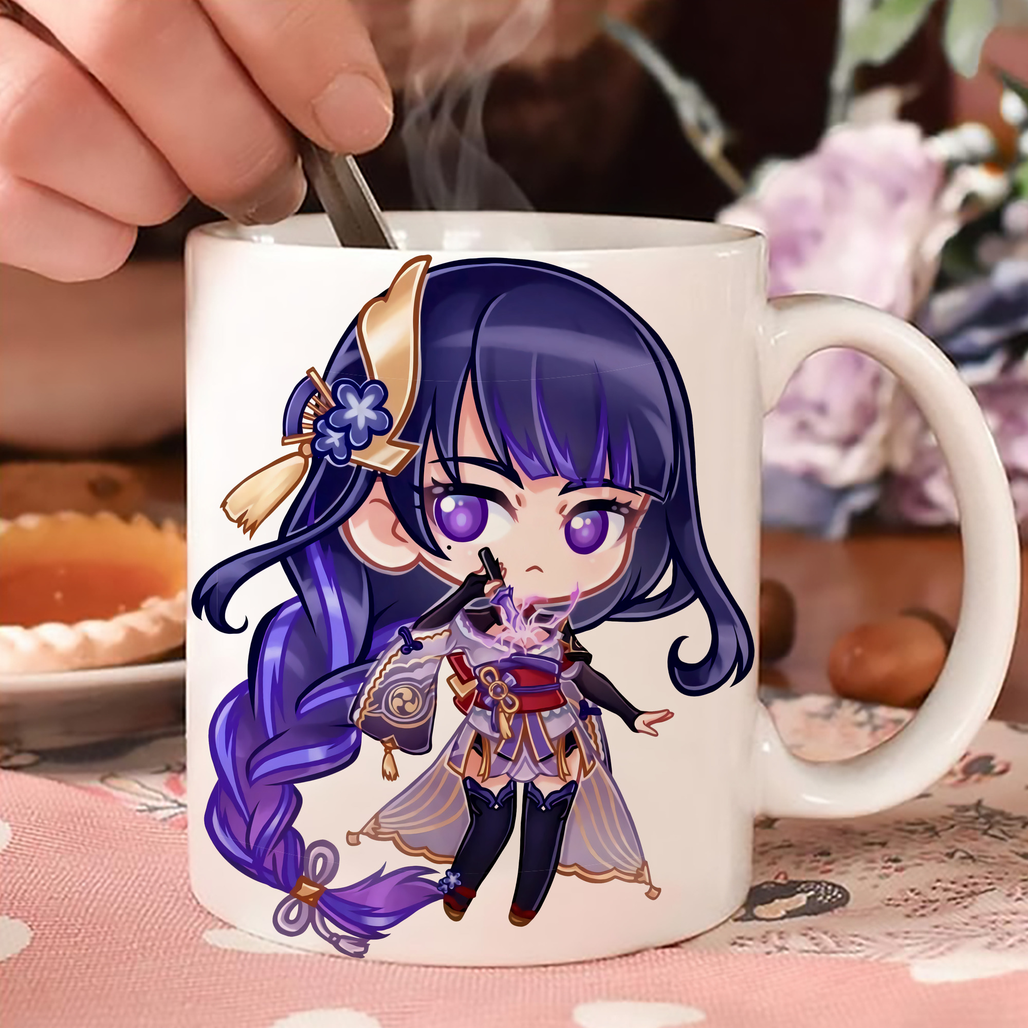 げんし神 雷電将軍 らいでんしょうぐん genshin Raiden Shogun 温度変色マグカップ