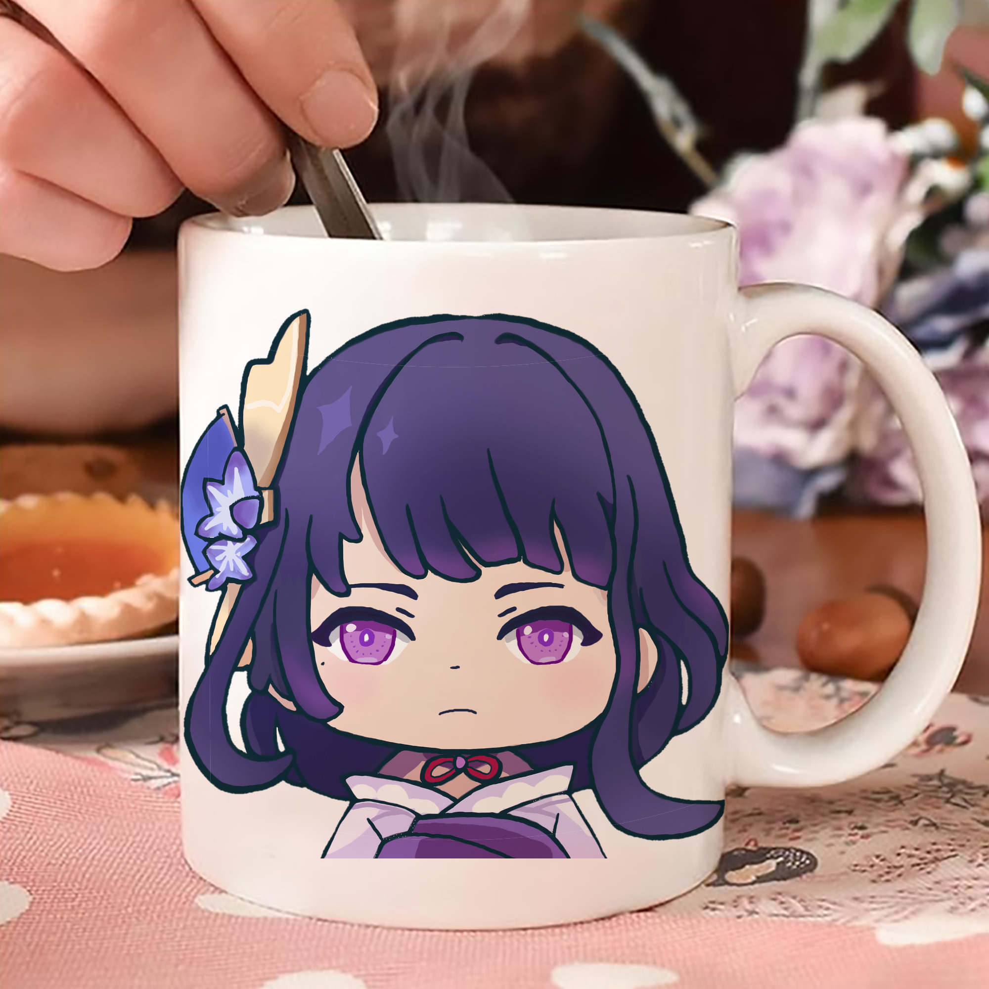 げんし神 雷電将軍 らいでんしょうぐん genshin Raiden Shogun 温度変色マグカップ