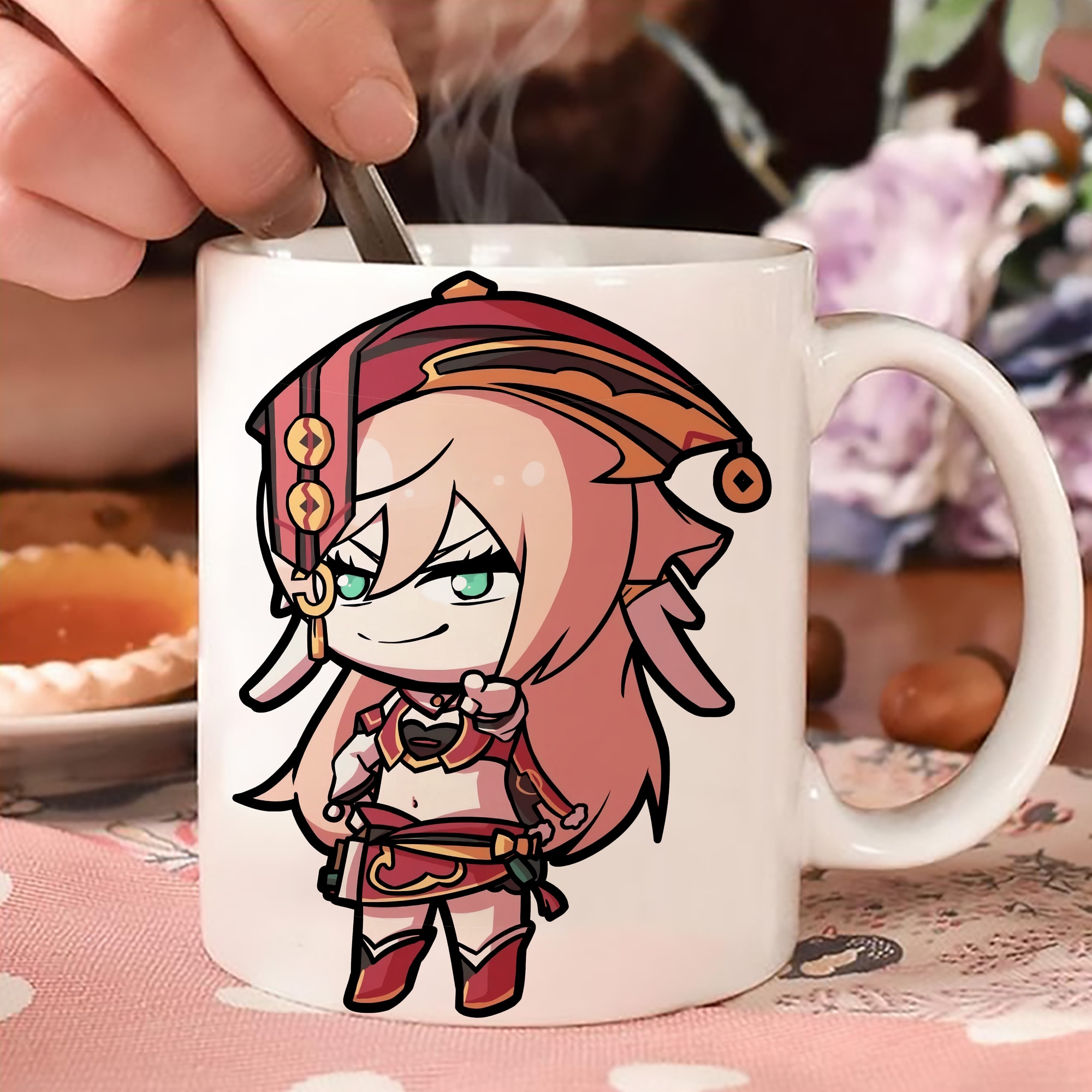 げんし神 ヤンフェイ genshin Yanfei 温度変色マグカップ