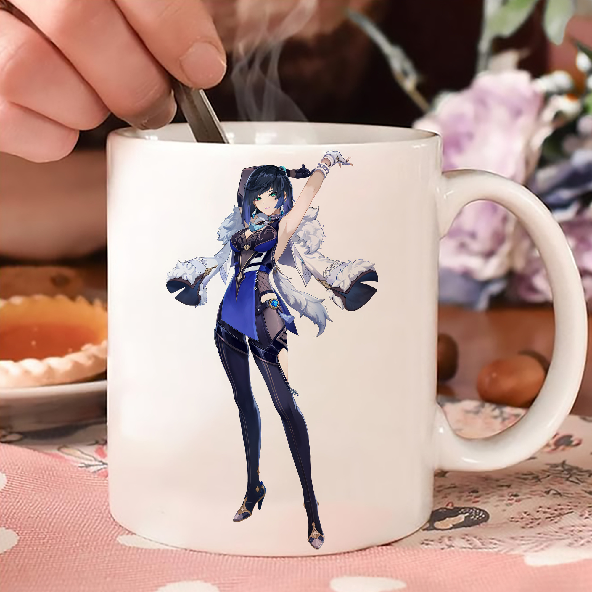 げんし神 夜兰 やらん genshin Yaran 温度変色マグカップ