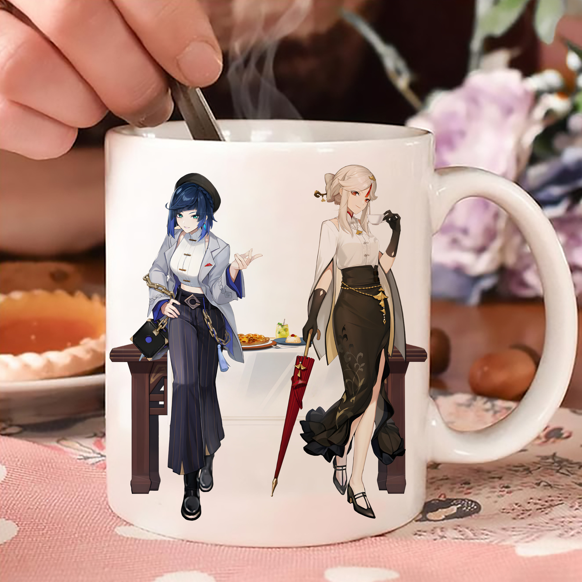 げんし神 夜兰 やらん genshin Yaran 温度変色マグカップ