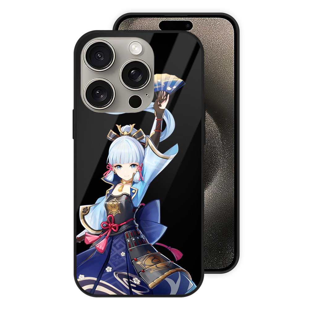 げんし神 神里綾華 神宮寺レン genshin Kamimiya Ren 【iPhone15Pro対応】スマホケース 耐衝撃＆黄変防止 背面ガラス