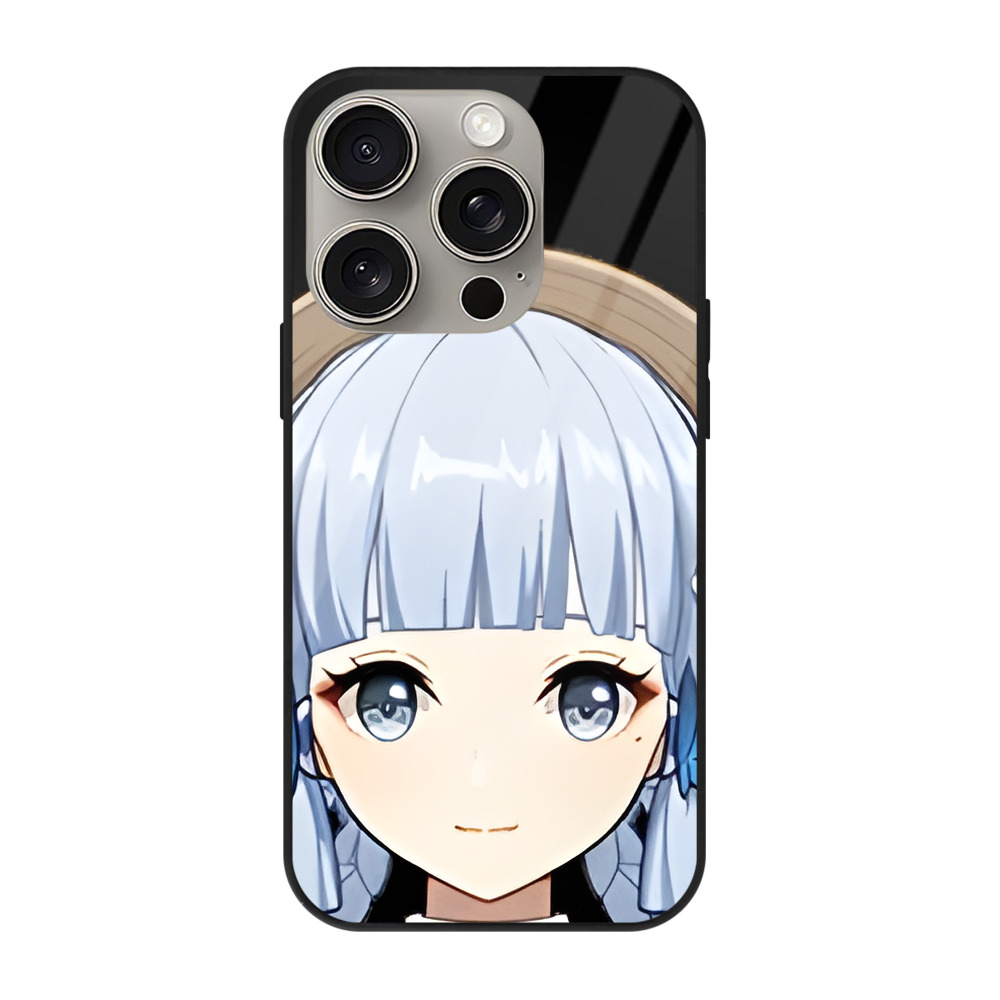 げんし神 神里綾華 神宮寺レン genshin Kamimiya Ren 【iPhone15Pro対応】スマホケース 耐衝撃＆黄変防止 背面ガラス