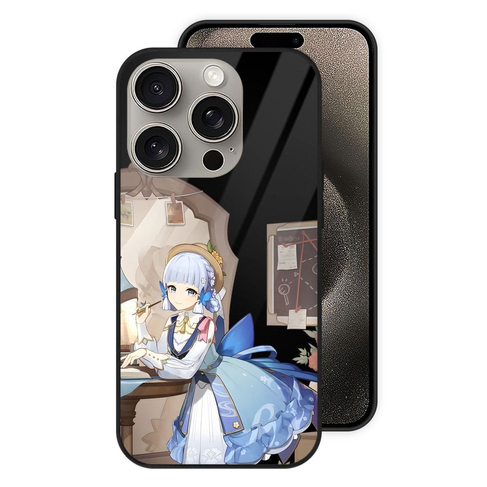 げんし神 神里綾華 神宮寺レン genshin Kamimiya Ren 【iPhone15Pro対応】スマホケース 耐衝撃＆黄変防止 背面ガラス