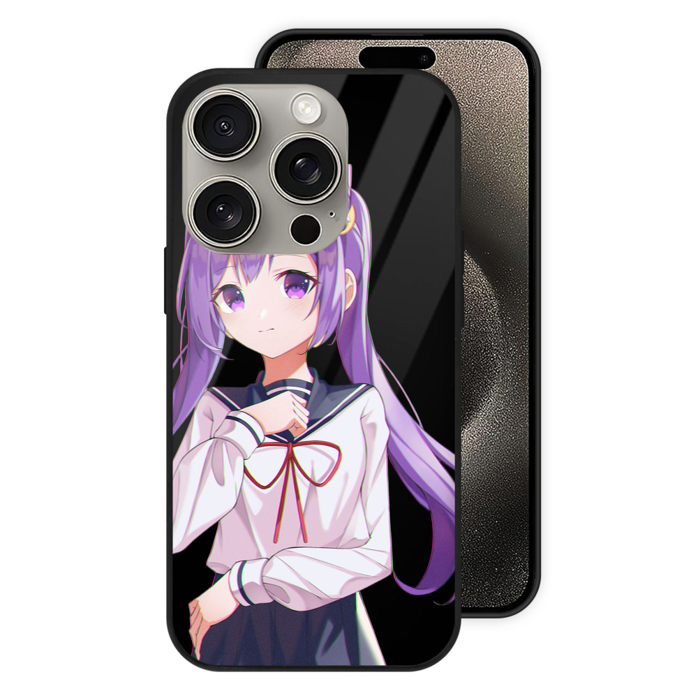 げんし神 刻晴 こくせい genshin Kokusei 【iPhone15Pro対応】スマホケース 耐衝撃＆黄変防止 背面ガラス