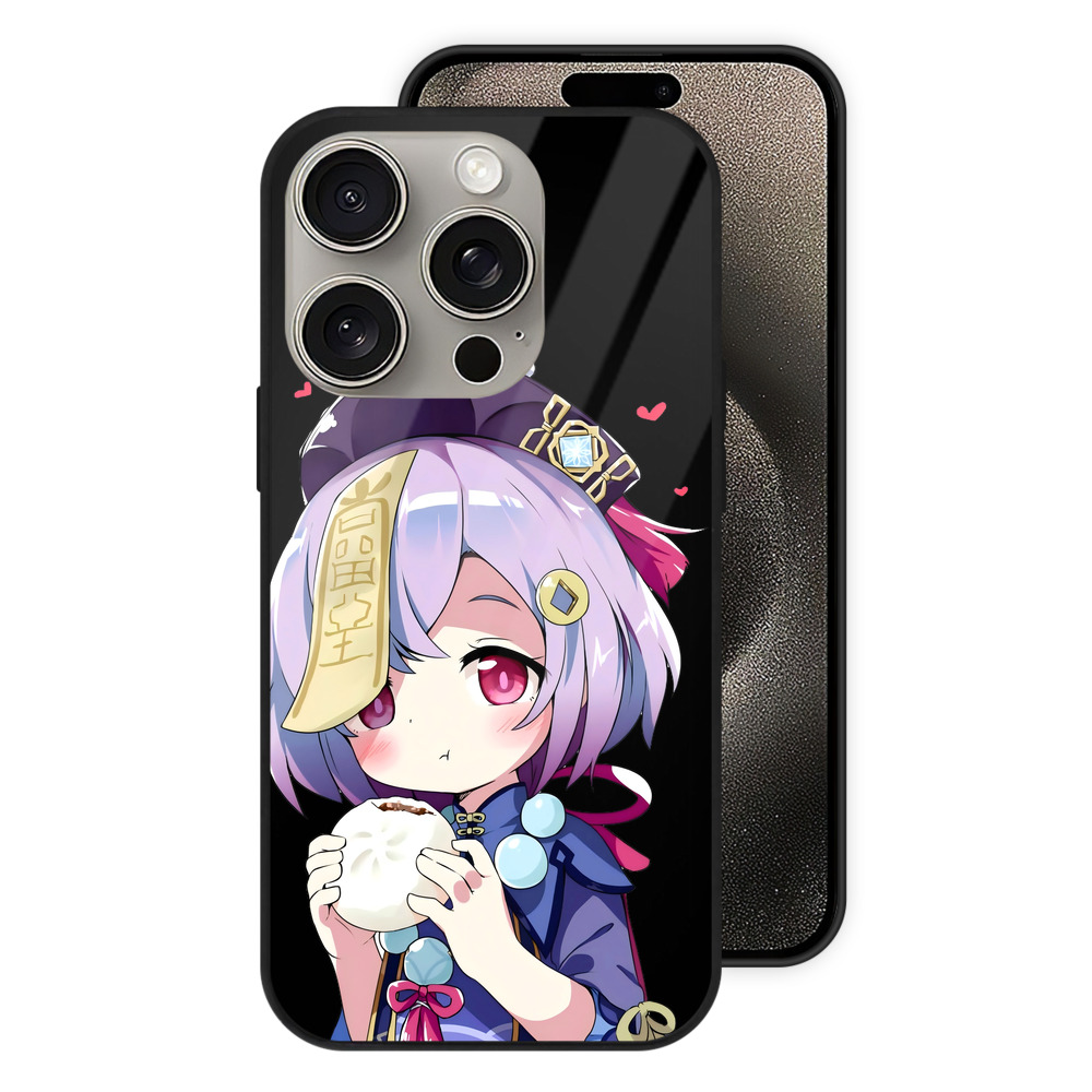 げんし神 七七 なな  genshin Nana 【iPhone15Pro対応】スマホケース 耐衝撃＆黄変防止 背面ガラス