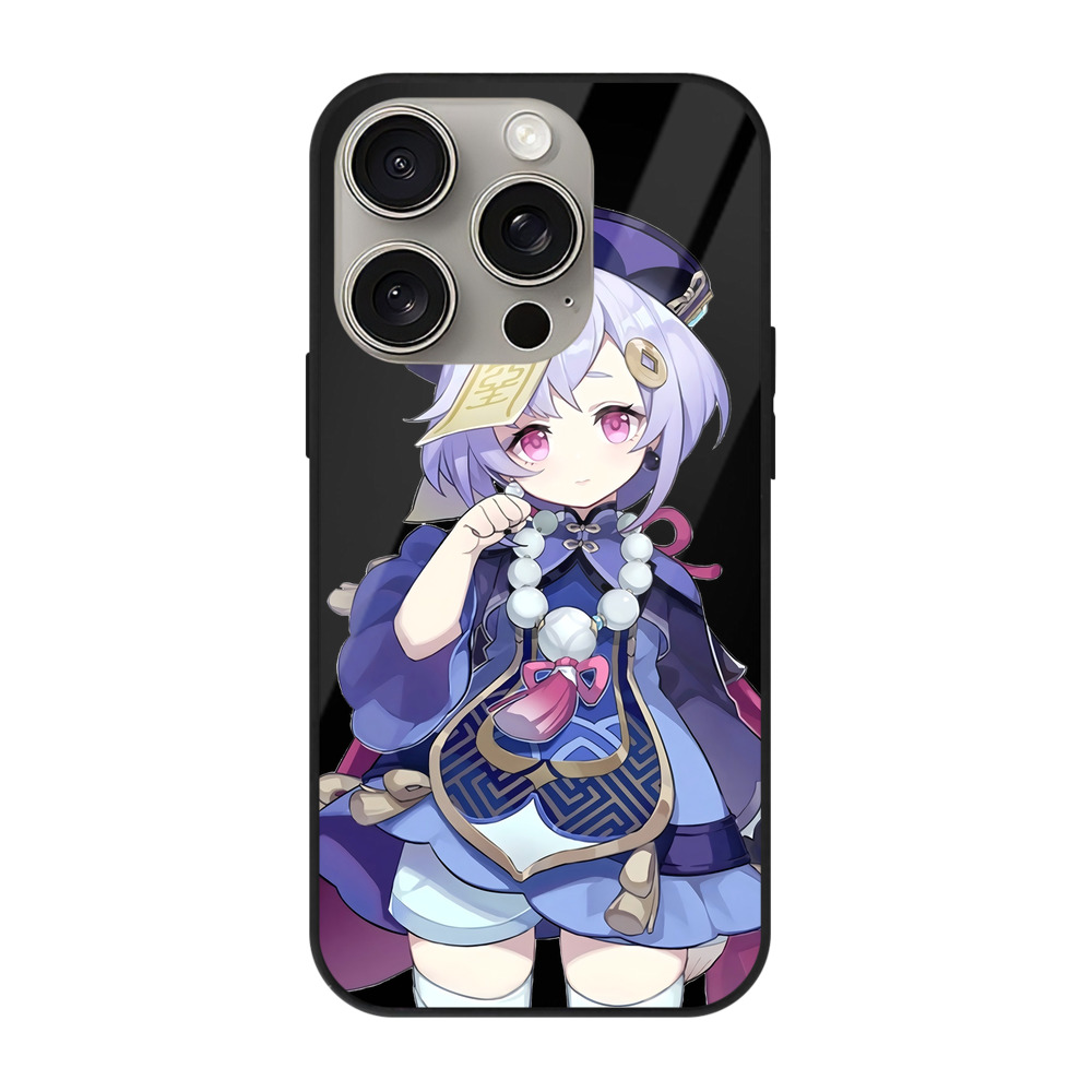 げんし神 七七 なな  genshin Nana 【iPhone15Pro対応】スマホケース 耐衝撃＆黄変防止 背面ガラス