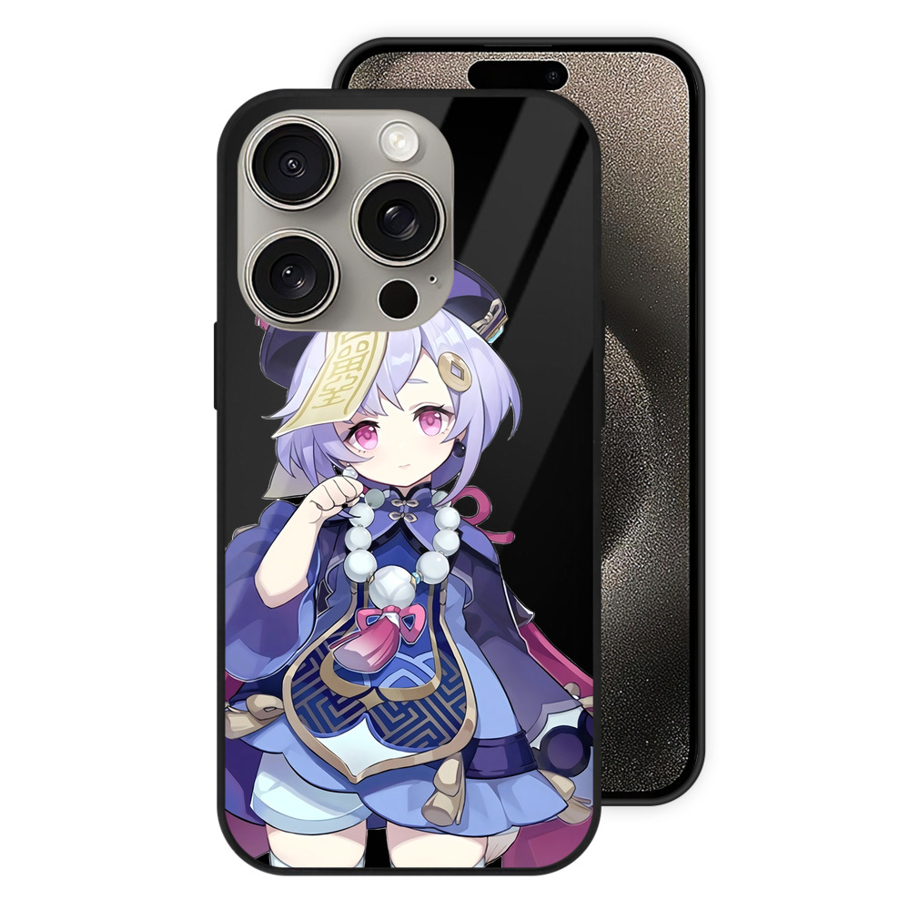 げんし神 七七 なな  genshin Nana 【iPhone15Pro対応】スマホケース 耐衝撃＆黄変防止 背面ガラス