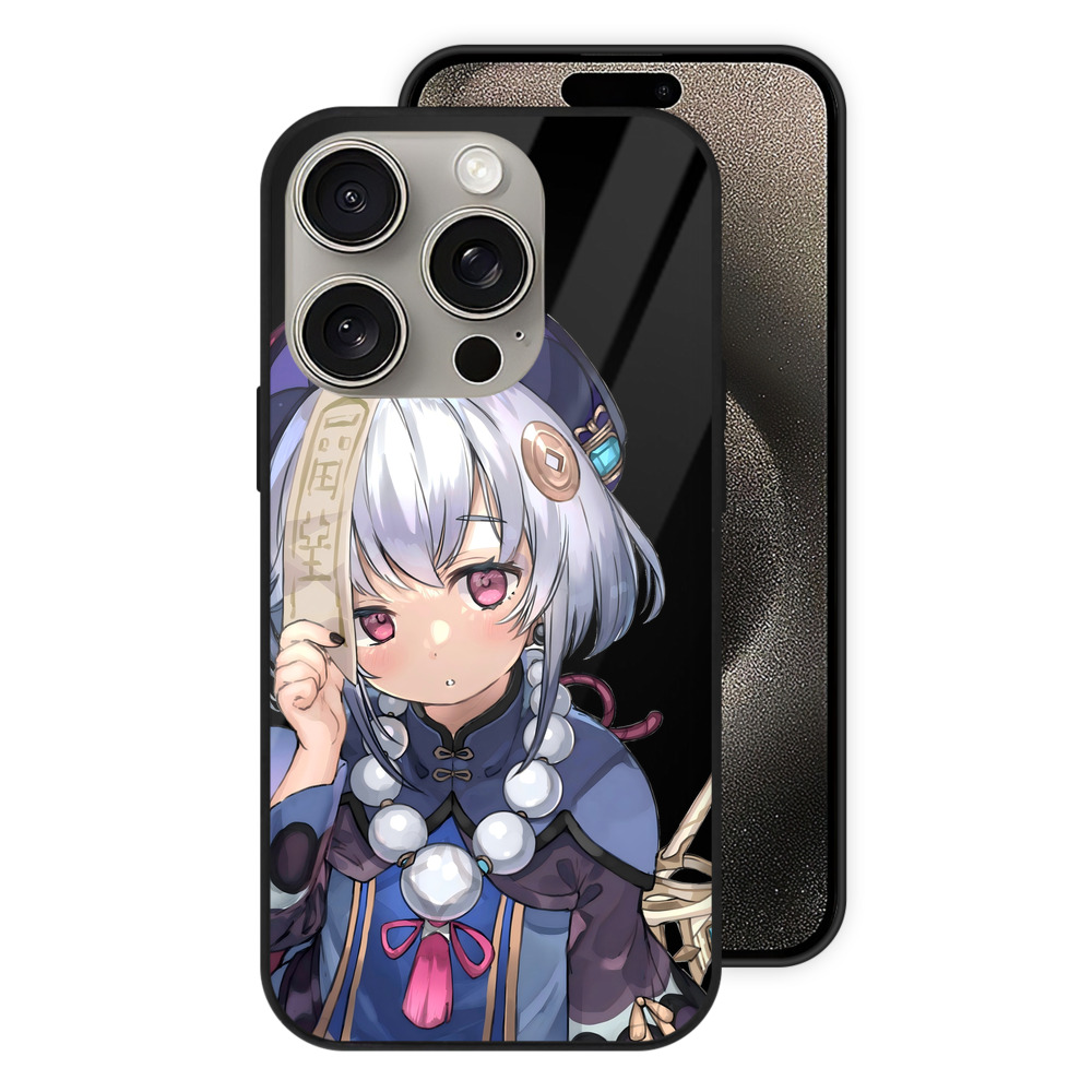 げんし神 七七 なな  genshin Nana 【iPhone15Pro対応】スマホケース 耐衝撃＆黄変防止 背面ガラス