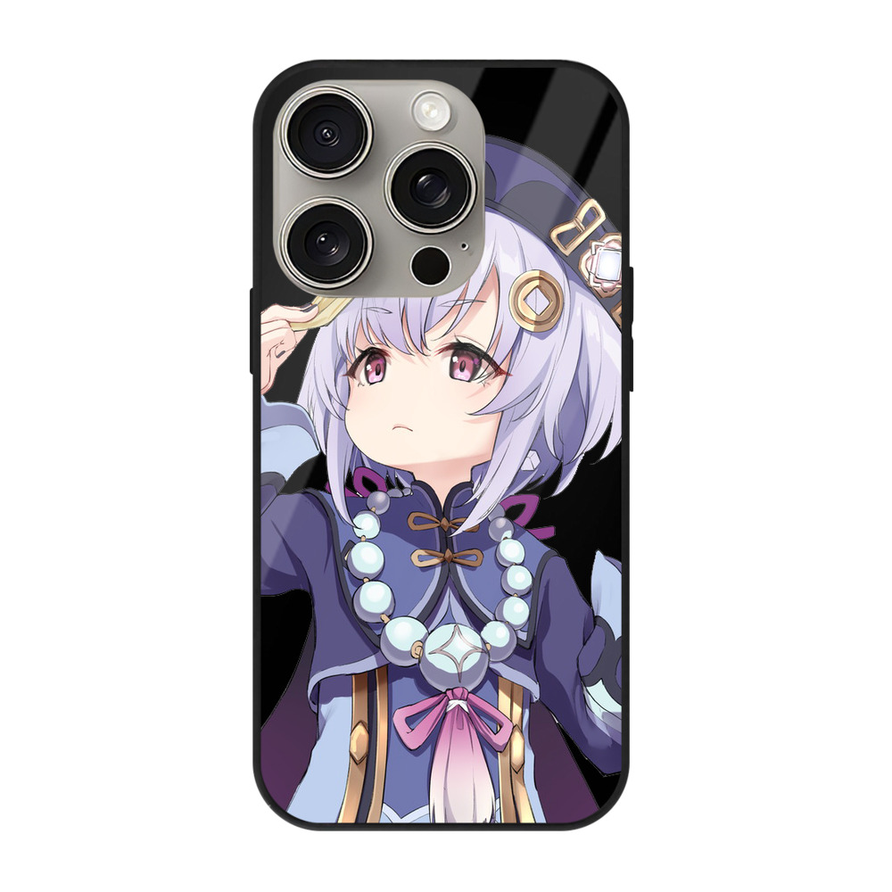 げんし神 七七 なな  genshin Nana 【iPhone15Pro対応】スマホケース 耐衝撃＆黄変防止 背面ガラス