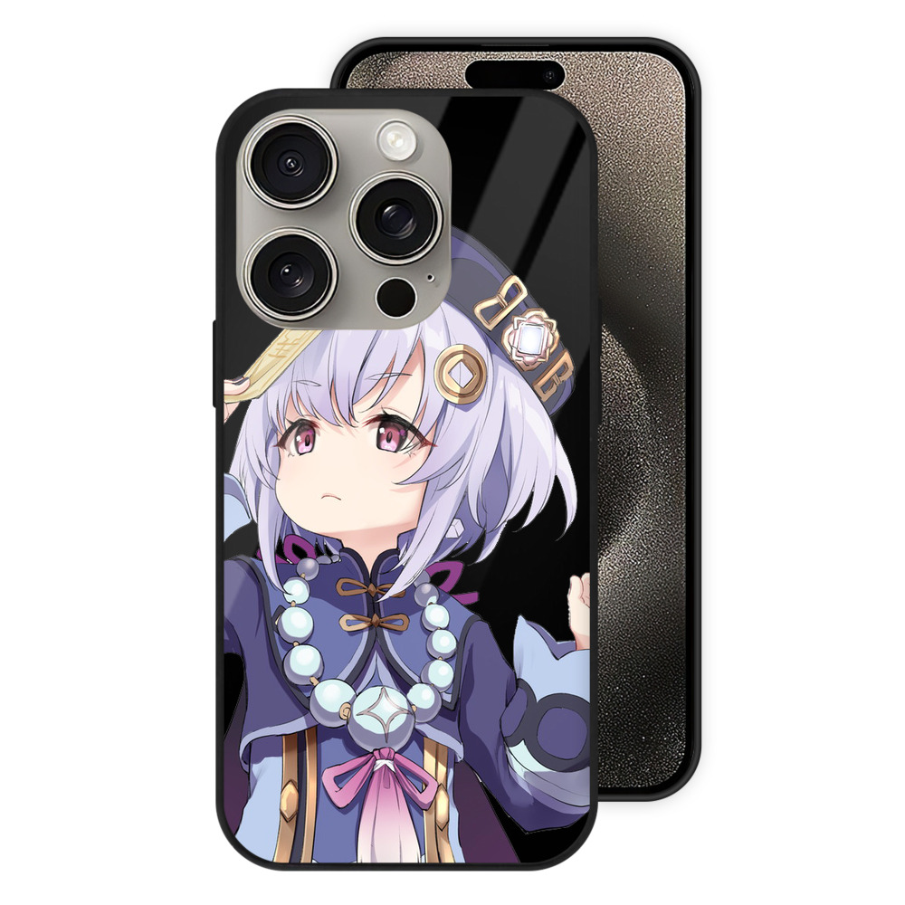 げんし神 七七 なな  genshin Nana 【iPhone15Pro対応】スマホケース 耐衝撃＆黄変防止 背面ガラス