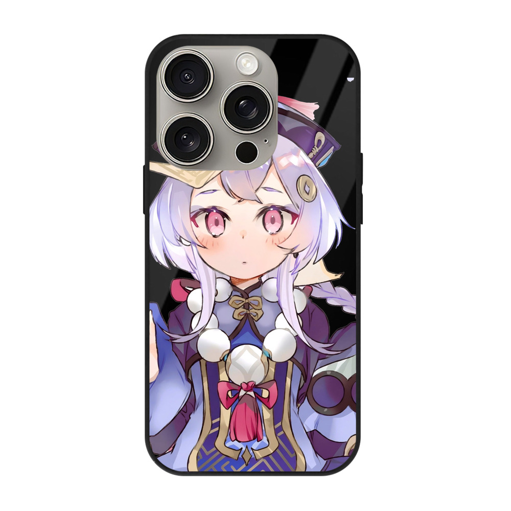 げんし神 七七 なな  genshin Nana 【iPhone15Pro対応】スマホケース 耐衝撃＆黄変防止 背面ガラス
