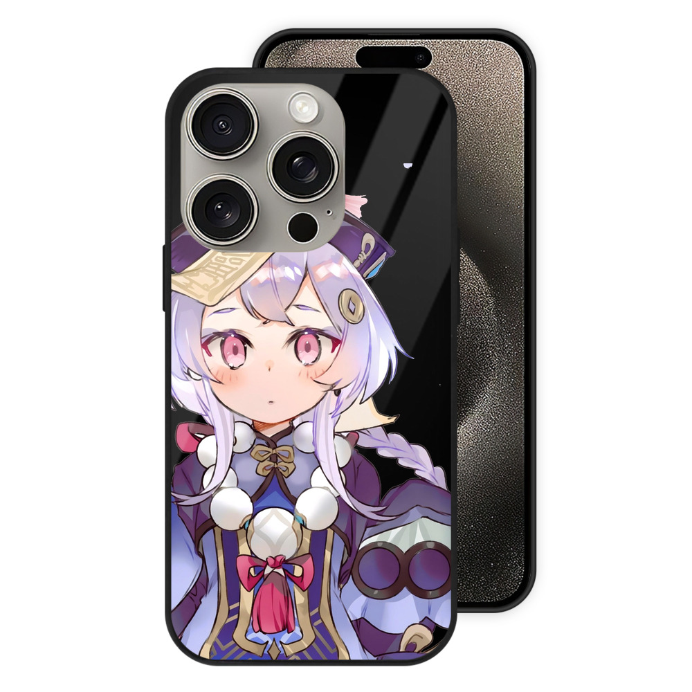 げんし神 七七 なな  genshin Nana 【iPhone15Pro対応】スマホケース 耐衝撃＆黄変防止 背面ガラス