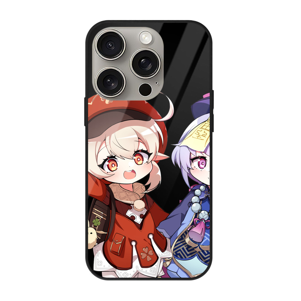 げんし神 七七 なな  genshin Nana 【iPhone15Pro対応】スマホケース 耐衝撃＆黄変防止 背面ガラス