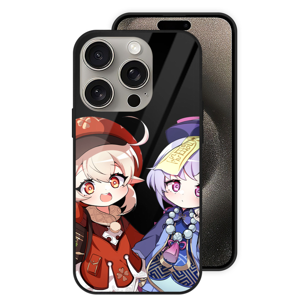 げんし神 七七 なな  genshin Nana 【iPhone15Pro対応】スマホケース 耐衝撃＆黄変防止 背面ガラス