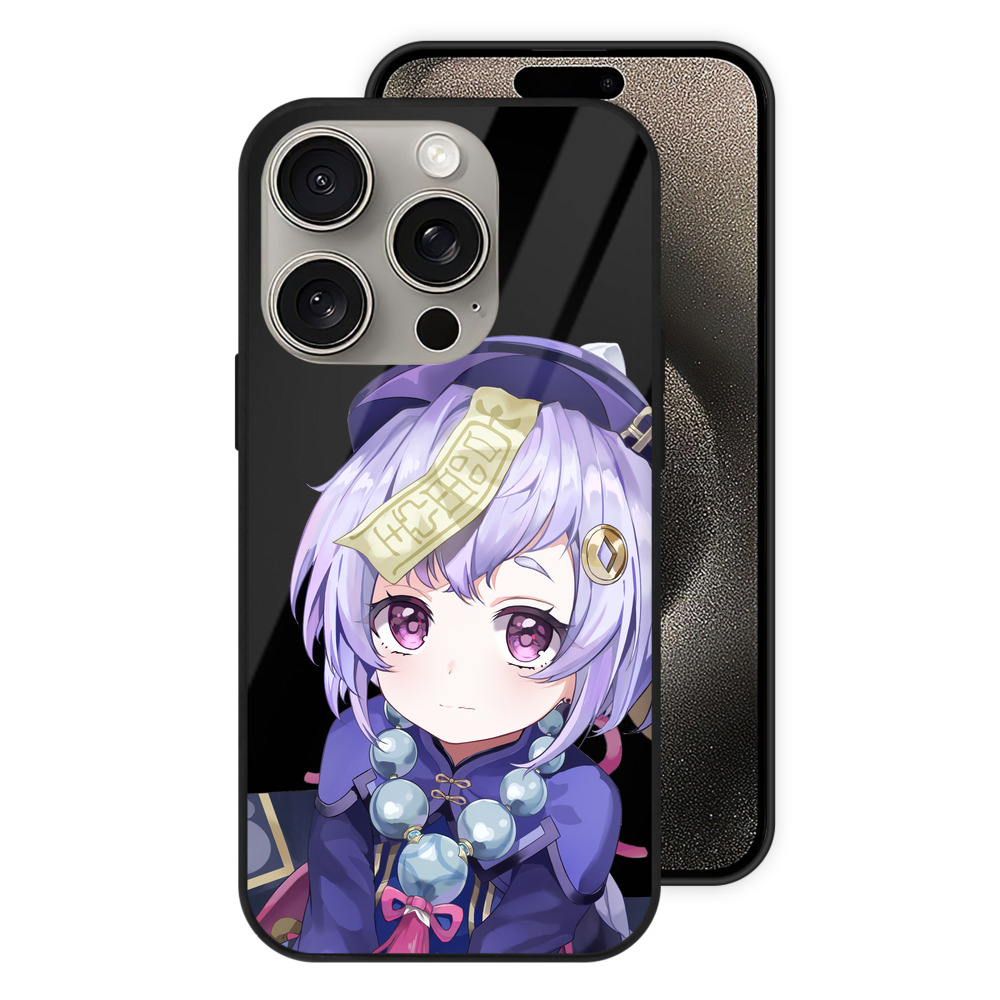 げんし神 七七 なな  genshin Nana 【iPhone15Pro対応】スマホケース 耐衝撃＆黄変防止 背面ガラス