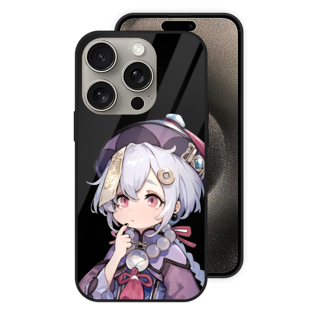 げんし神 七七 なな  genshin Nana 【iPhone15Pro対応】スマホケース 耐衝撃＆黄変防止 背面ガラス