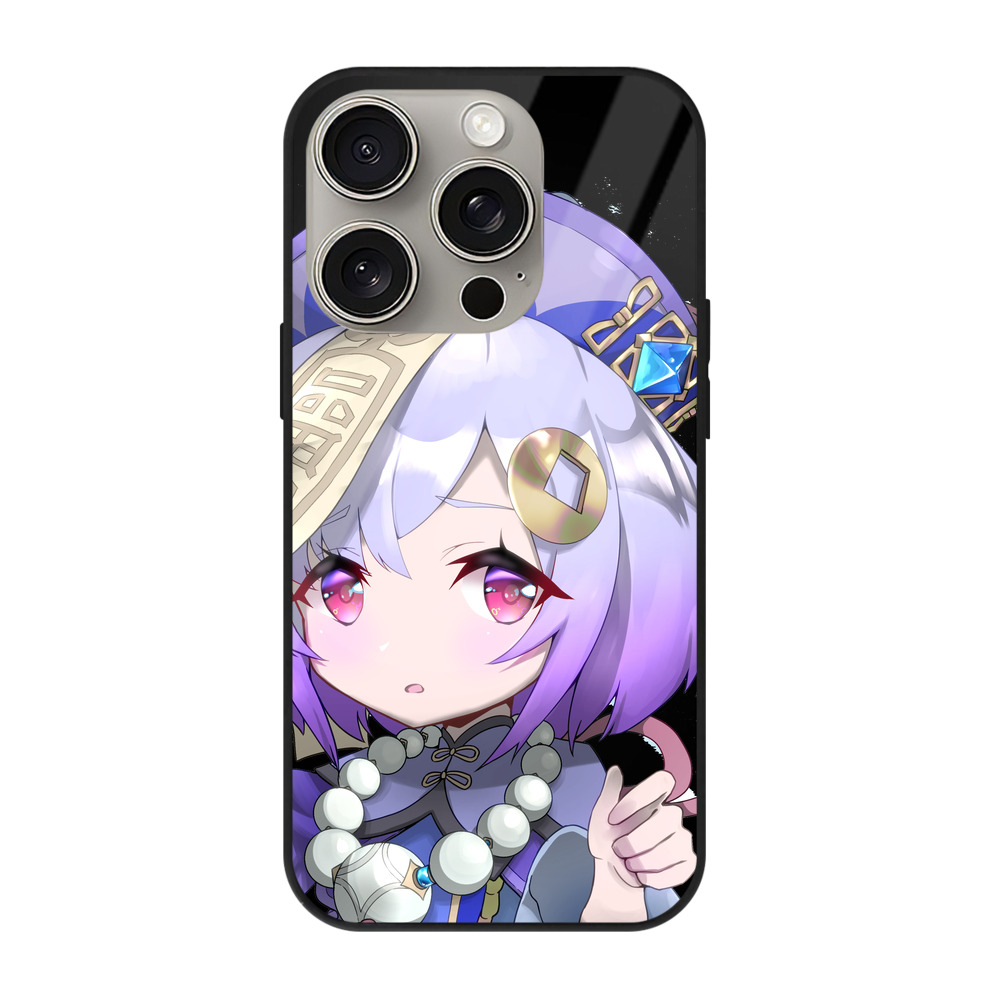 げんし神 七七 なな  genshin Nana 【iPhone15Pro対応】スマホケース 耐衝撃＆黄変防止 背面ガラス