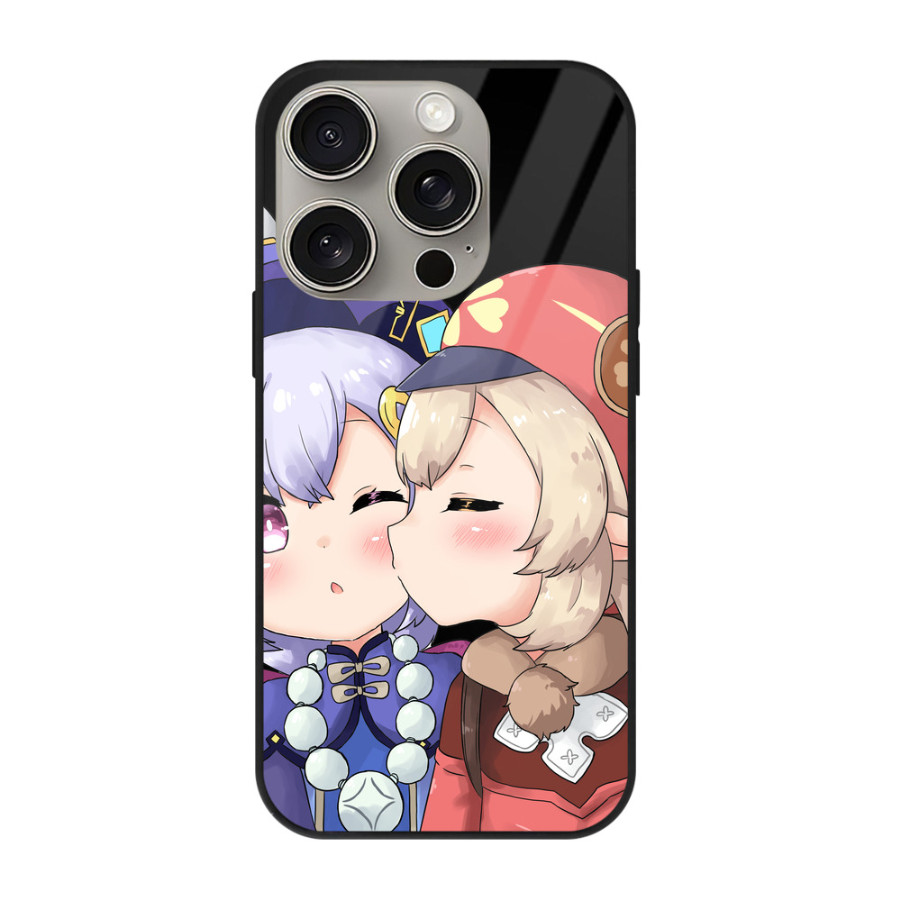 げんし神 七七 なな  genshin Nana 【iPhone15Pro対応】スマホケース 耐衝撃＆黄変防止 背面ガラス