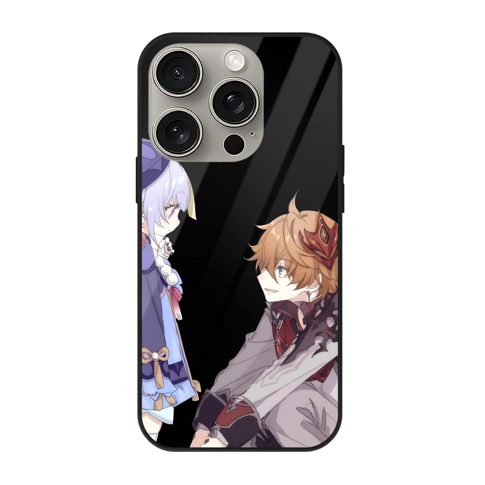 げんし神 七七 なな  genshin Nana 【iPhone15Pro対応】スマホケース 耐衝撃＆黄変防止 背面ガラス