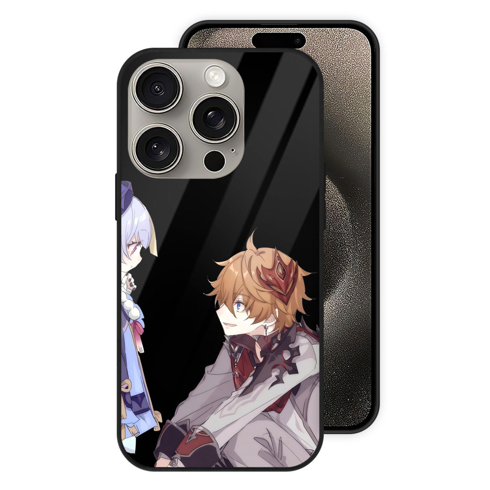 げんし神 七七 なな  genshin Nana 【iPhone15Pro対応】スマホケース 耐衝撃＆黄変防止 背面ガラス