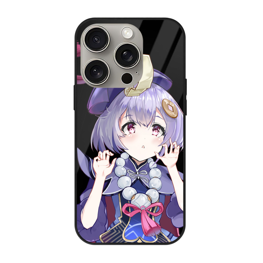 げんし神 七七 なな  genshin Nana 【iPhone15Pro対応】スマホケース 耐衝撃＆黄変防止 背面ガラス
