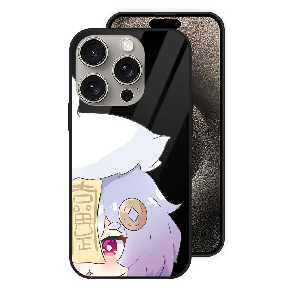 げんし神 七七 なな  genshin Nana 【iPhone15Pro対応】スマホケース 耐衝撃＆黄変防止 背面ガラス
