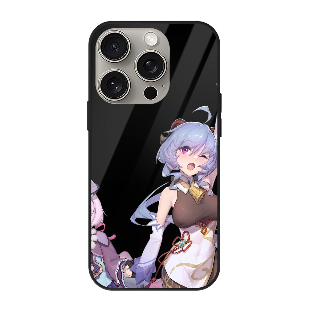 げんし神 七七 なな  genshin Nana 【iPhone15Pro対応】スマホケース 耐衝撃＆黄変防止 背面ガラス