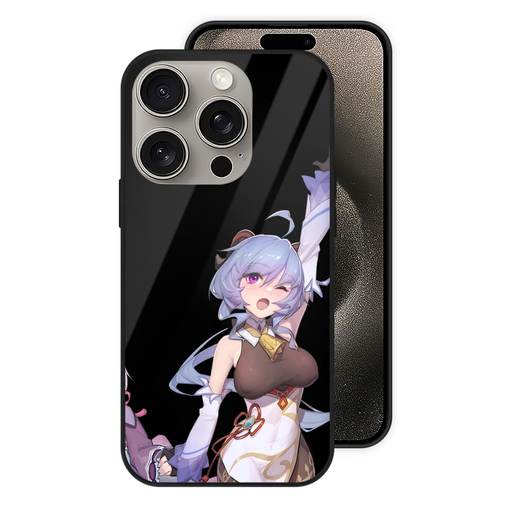 げんし神 七七 なな  genshin Nana 【iPhone15Pro対応】スマホケース 耐衝撃＆黄変防止 背面ガラス