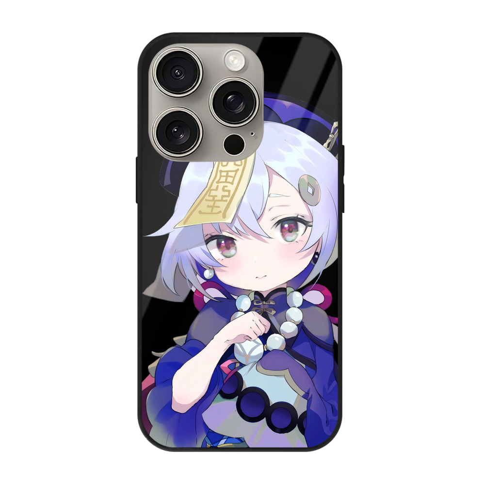 げんし神 七七 なな  genshin Nana 【iPhone15Pro対応】スマホケース 耐衝撃＆黄変防止 背面ガラス