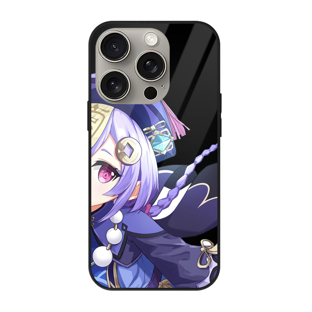 げんし神 七七 なな  genshin Nana 【iPhone15Pro対応】スマホケース 耐衝撃＆黄変防止 背面ガラス