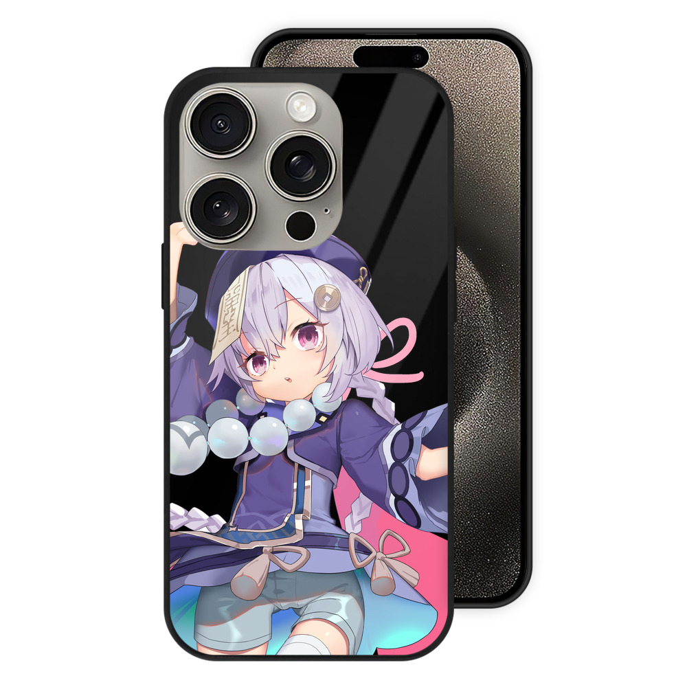 げんし神 七七 なな  genshin Nana 【iPhone15Pro対応】スマホケース 耐衝撃＆黄変防止 背面ガラス