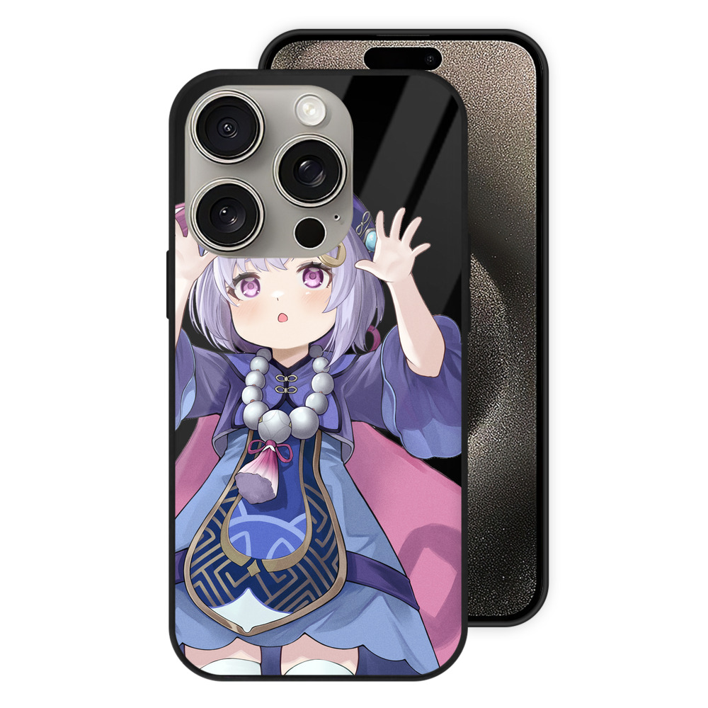 げんし神 七七 なな  genshin Nana 【iPhone15Pro対応】スマホケース 耐衝撃＆黄変防止 背面ガラス