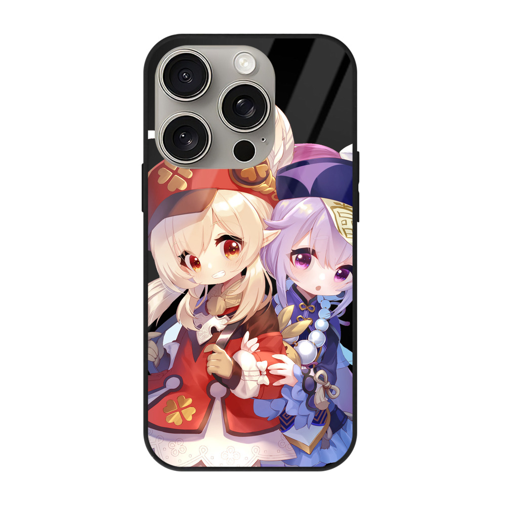 げんし神 七七 なな  genshin Nana 【iPhone15Pro対応】スマホケース 耐衝撃＆黄変防止 背面ガラス
