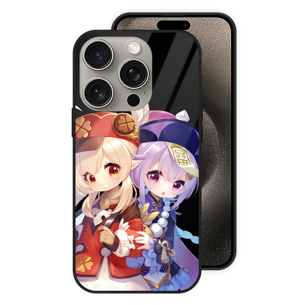 げんし神 七七 なな  genshin Nana 【iPhone15Pro対応】スマホケース 耐衝撃＆黄変防止 背面ガラス